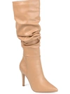 Journee Collection Sarie Ruched Shaft Pointed Toe Stiletto Boot In Multi