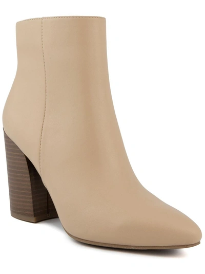 SUGAR SGREVVIE WOMENS FAUX LEATHER ANKLE BOOTS