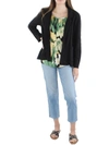 Eileen Fisher Washed Organic Cotton Poplin Blazer In Black