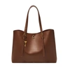 FOSSIL WOMEN'S KIER CACTUS LEATHER TOTE