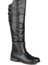 Journee Collection Tori Womens Faux Leather Wide Calf Knee-high Boots In Black