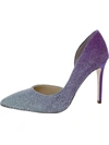 Jessica Simpson Prizma 8 Hf Womens Rhinestone Ombre D'orsay Heels In Multi