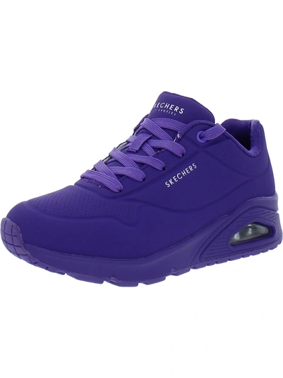 Skechers Uno-night Shades Womens Fitness Lace Up Athletic And Training Shoes In Purple