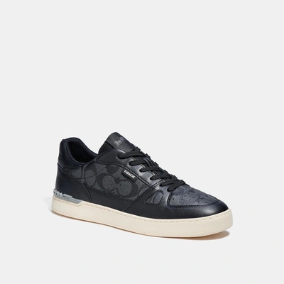 Coach Outlet Clip Court Sneaker In Black