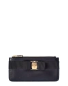 Ferragamo Salvatore  Vara Bow Cardholder In Black