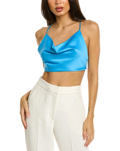City Sleek Strappy Top In Blue