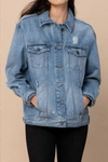 HIDDEN Women's Risa Oversized Denim Jacket In Light Blue