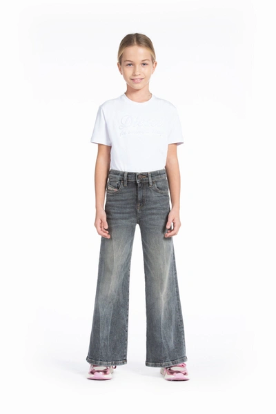 Diesel Kids' 1978 Pantalone Washed Jean In Black