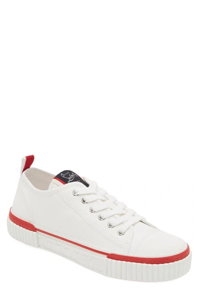 CHRISTIAN LOUBOUTIN PEDRO JUNIOR FLAT LOW TOP SNEAKER