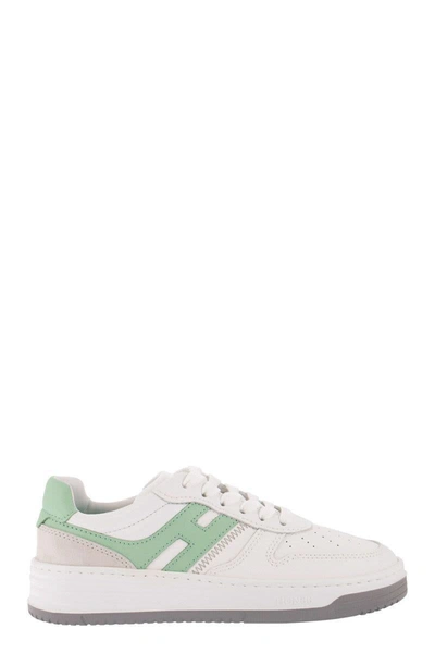 Hogan Trainers  H630 Greywhitegreen In White,green