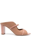 Malone Souliers Norah Block-heel Sandals In Powder