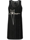 Rick Owens X Champion Women's Logo Short Dress In Black