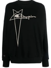 Rick Owens X Champion Women's Tommy Sweatshirt In Black