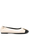 TORY BURCH TORY BURCH CLAIRE LEATHER BALLET FLATS