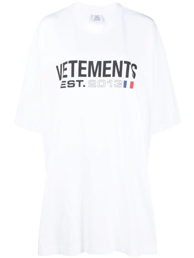 Vetements T-shirt In Natural/tan