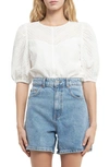 English Factory Eyelet Blouse In White