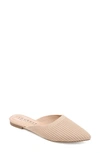 Journee Collection Journee Women's Wide Width Aniee Mule Flats In Beige