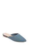 Journee Collection Journee Women's Wide Width Aniee Mule Flats In Blue