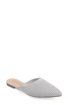 Journee Collection Women's Aniee Knit Mules In Grey