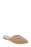 Journee Collection Aniee Knit Mule In Tan