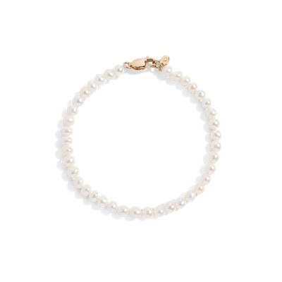 Aurate New York Classic Pearl Bracelet In White
