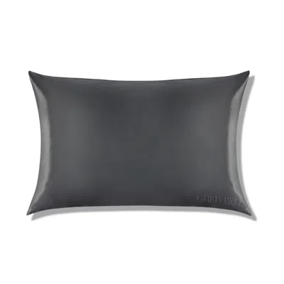 6fiftytwo® Grey / Black / Silver Pure Mulberry Silk Pillowcase - Dark Grey In Multi