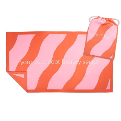 6fiftytwo® Orange / Pink Orange & Pink Rewave Towel