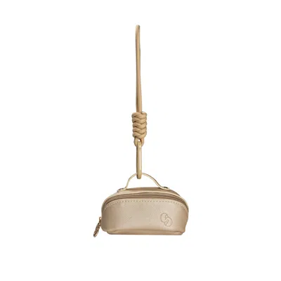 6fiftytwo® Women's Neutrals / Yellow / Gold Gold Mini Carry-all Bag Charm