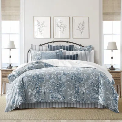 6ix Tailors Fine Linens Alexandria Shadow Cotton Comforter Set