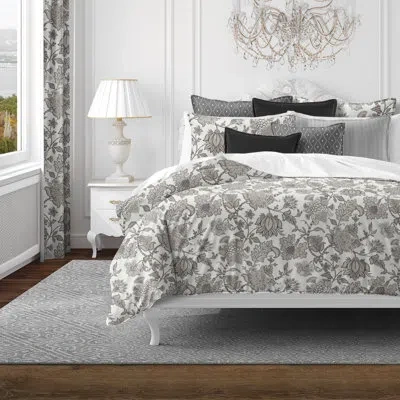 6ix Tailors Fine Linens Bronte Ivory Cotton Comforter Set