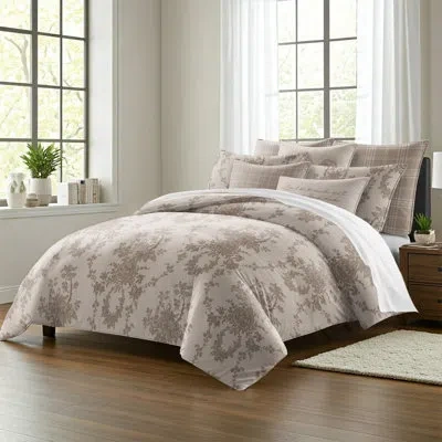 6ix Tailors Fine Linens Country Lane Toile Natural Cotton Coverlet Set  8 Piece