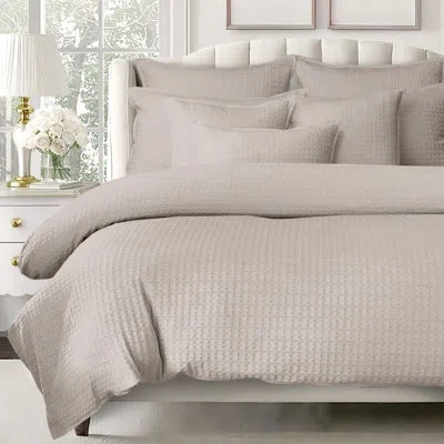 6ix Tailors Fine Linens Honeycomb Waffle Comforter 8 Piece Set In Natural
