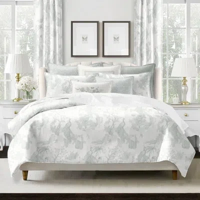 6ix Tailors Fine Linens Peacock Lane Cotton Coverlet Set 8 Piece In Sage