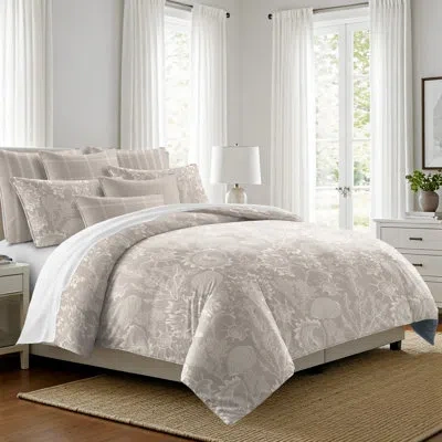 6ix Tailors Fine Linens Shellabrate Natural Cotton Coverlet Set  8 Piece
