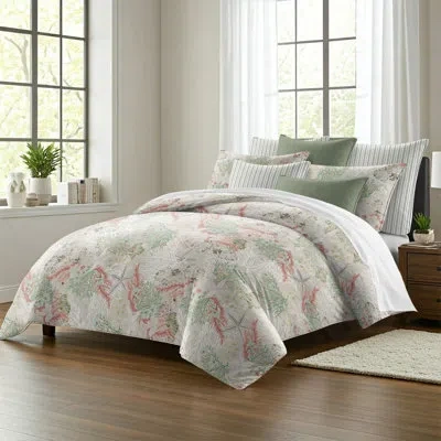 6ix Tailors Fine Linens Under The Sea Coral Cotton Comforter Set