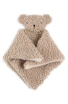 7 A.m. Enfant Baby Lovey Bear Fleece Blanket In Brown