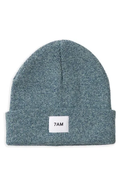 7 A.m. Enfant Kids' Heathered Beanie In Aqua
