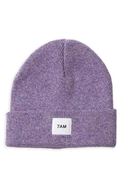 7 A.m. Enfant Kids' Heathered Beanie In Purple