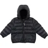7 A.m. Enfant Kids' Roll Me Packable Puffer Jacket In Black
