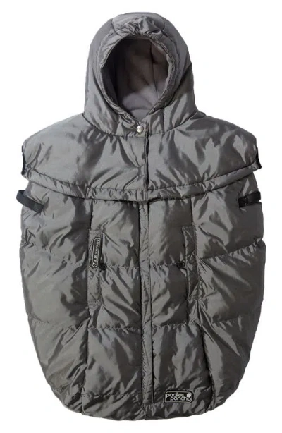 7 A.m. Enfant Kids'  Pookie Hooded Poncho In Gray