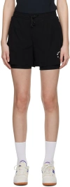 7 Days Active Black Two-in-one Shorts In 001 Black