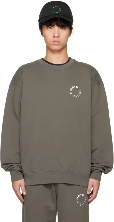 7 Days Active Gray Monday Sweatshirt In 036 Beluga Grey