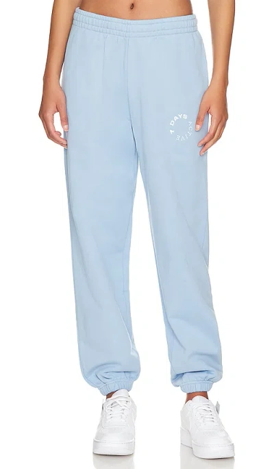 7 Days Active Blue Monday Trousers In 359 Frozen Fjord