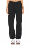 7 Days Active Organic Fitted Sweatpants In Black In Black