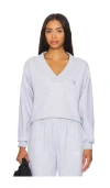7 Days Active Organic V Neck Jumper In Grey