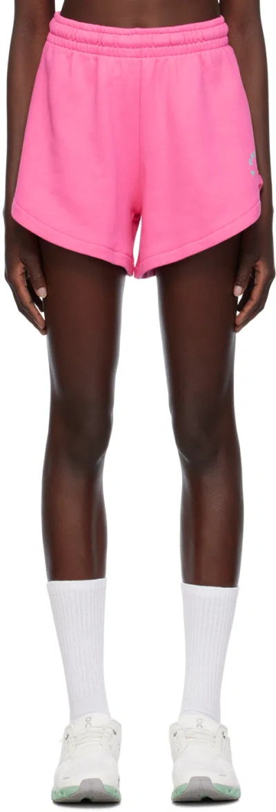 7 Days Active Pink High Waist Shorts In 149 Fandango Pink
