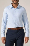 7 Diamonds Alba Wrinkle Resistant Performance Button-up Shirt In Blue