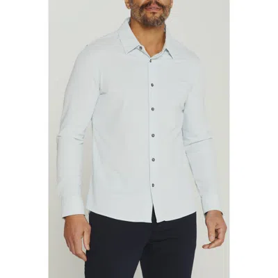 7 Diamonds Aldridge Knit Button-up Shirt In Blue