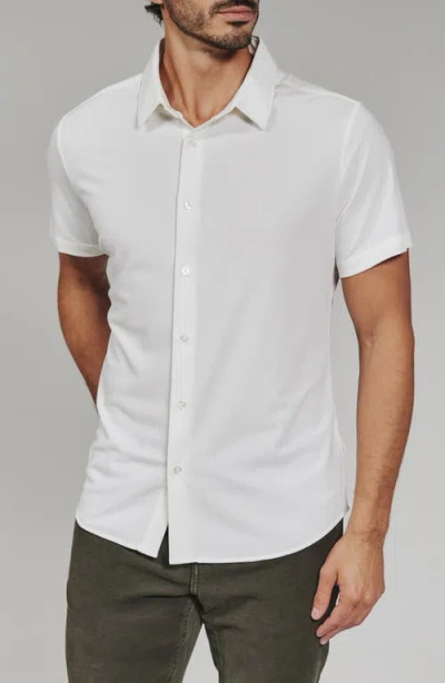 7 Diamonds Alldridge Short Sleeve Button-up Shirt In Gray