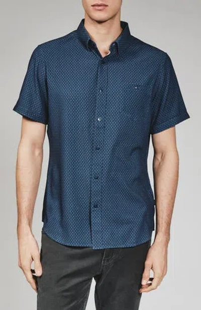 7 Diamonds Bosworth Short Sleeve Button-down Shirt In Multi